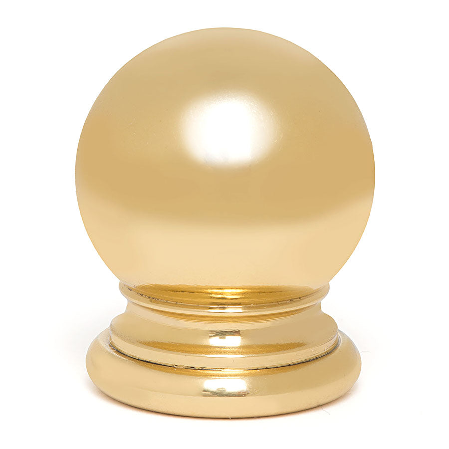 7/8 Short Ball Finial (and Armback) - Liberty Brass