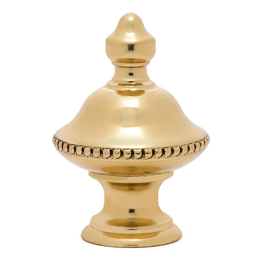 Beaded Finial - Liberty Brass
