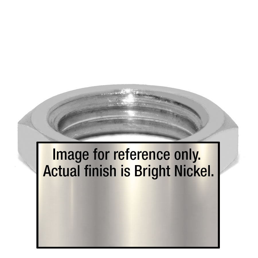 Double Chamfered Lighting Pipe Tapped Locknut - Liberty Brass